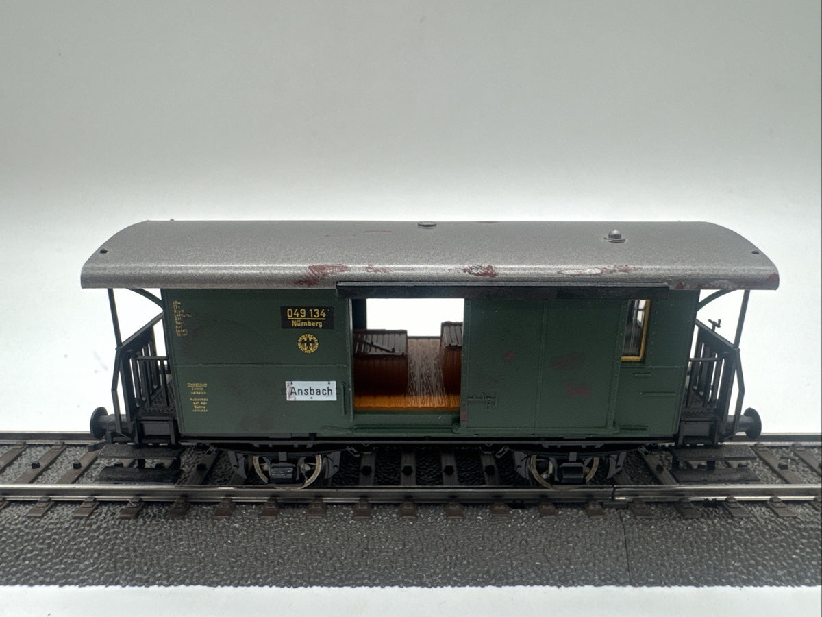 Fleischmann H0 5055 Gepäckwagen 049 134 Nürnberg Ansbach der DRG ohne OVP #768