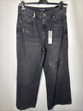 2Y Studios Diala Wide Baggy Jeans Gr. 28 Grau Damen