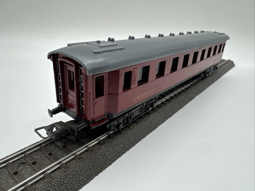 Spur H0 DDR PIKO ALT D-Zug Wagen Mitropa Speisewagen Rot Personenwagen #64