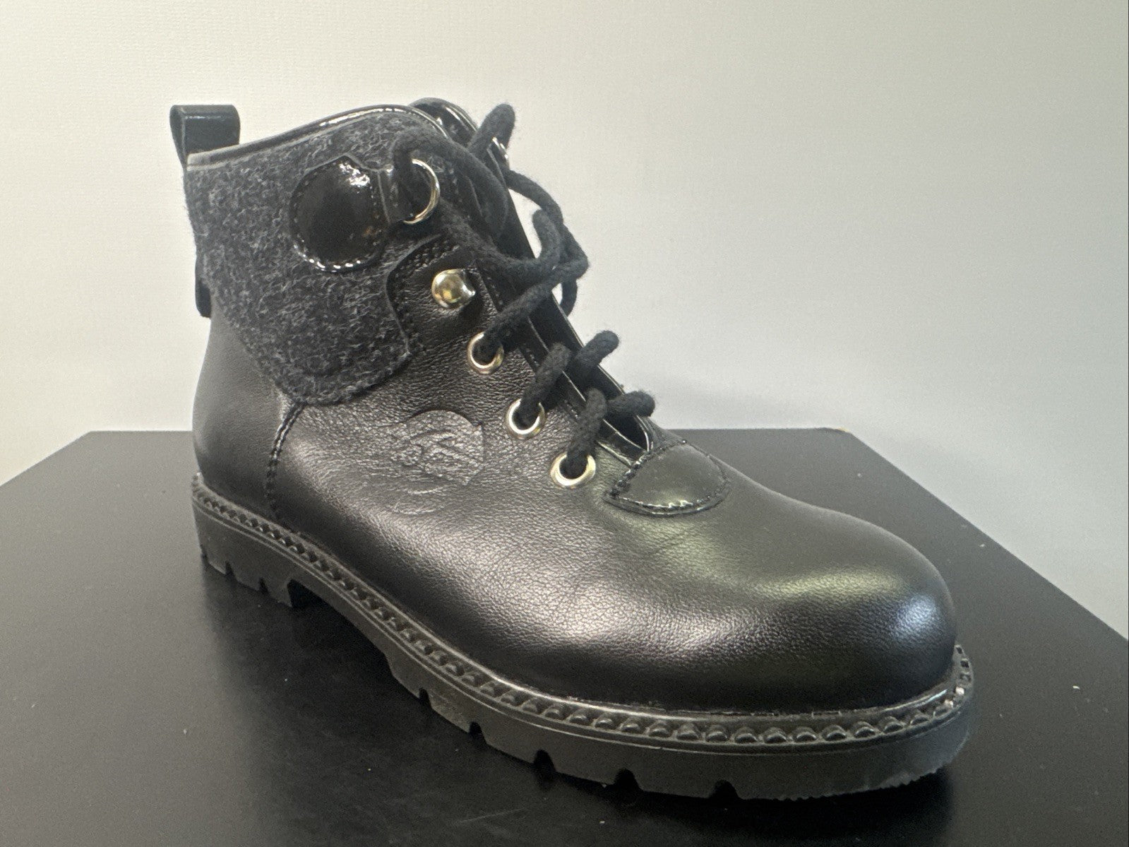 EWM Kinder Stiefel Gr. 32 Mädchen Leder Gefüttert