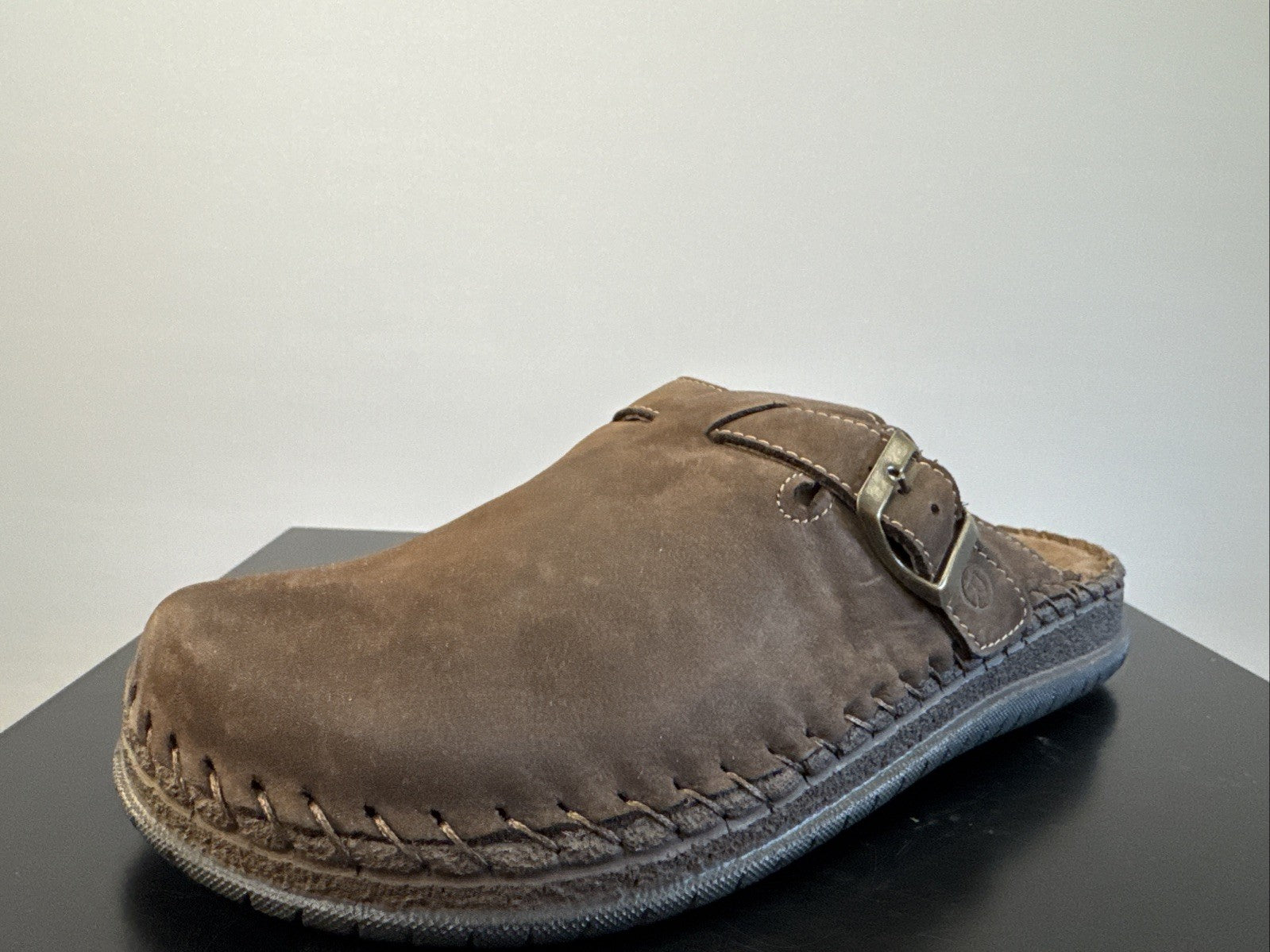 Rohde Herren Pantolette Gr. 40 Mocca Nebuk Pantoffel 6794