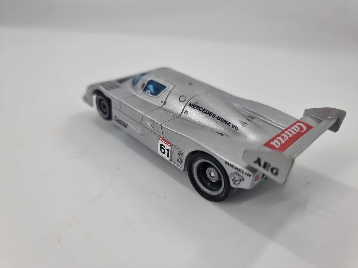 MERCEDES BENZ AMG SILBER CARRERA SLOT CAR SPIELZEUG 