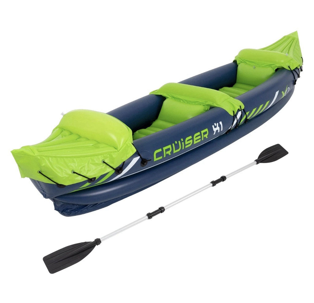 Aufblasbares  Kayak + Paddel Polypro Inflatable Kayak Freizeitkayak 2 Personen