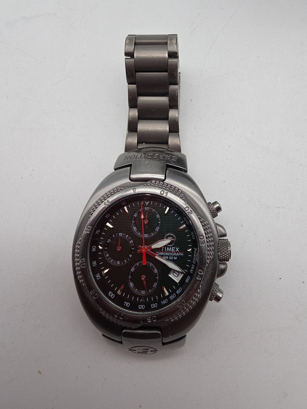 TIMEX Expedition Chronograph Herren Uhr – Edelstahl – WR50M – Military Style