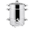 Einkochautomat Dampfentsafter Entsafter 5 Liter Edelstahl 22cm Herd & Induktion