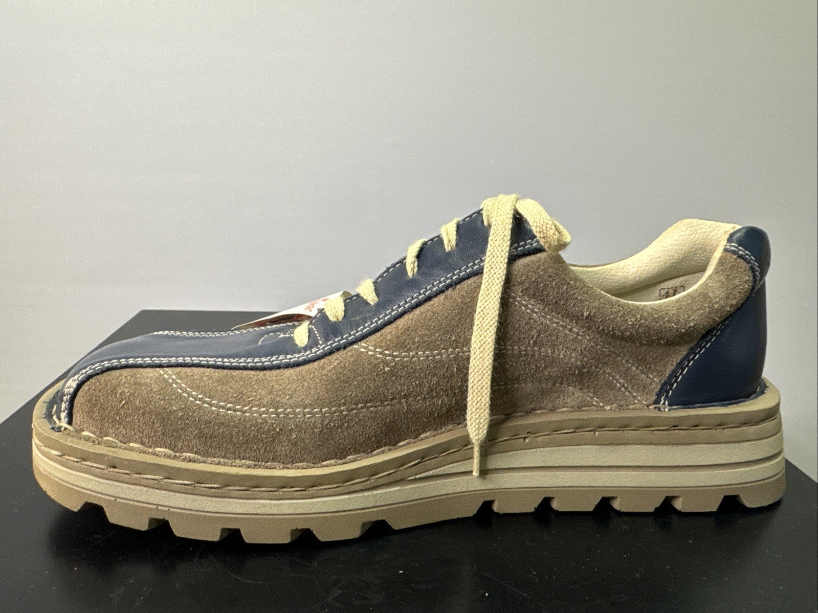 Rieker Herrenschuh Gr. 41 Braun Leder Halbschuh 