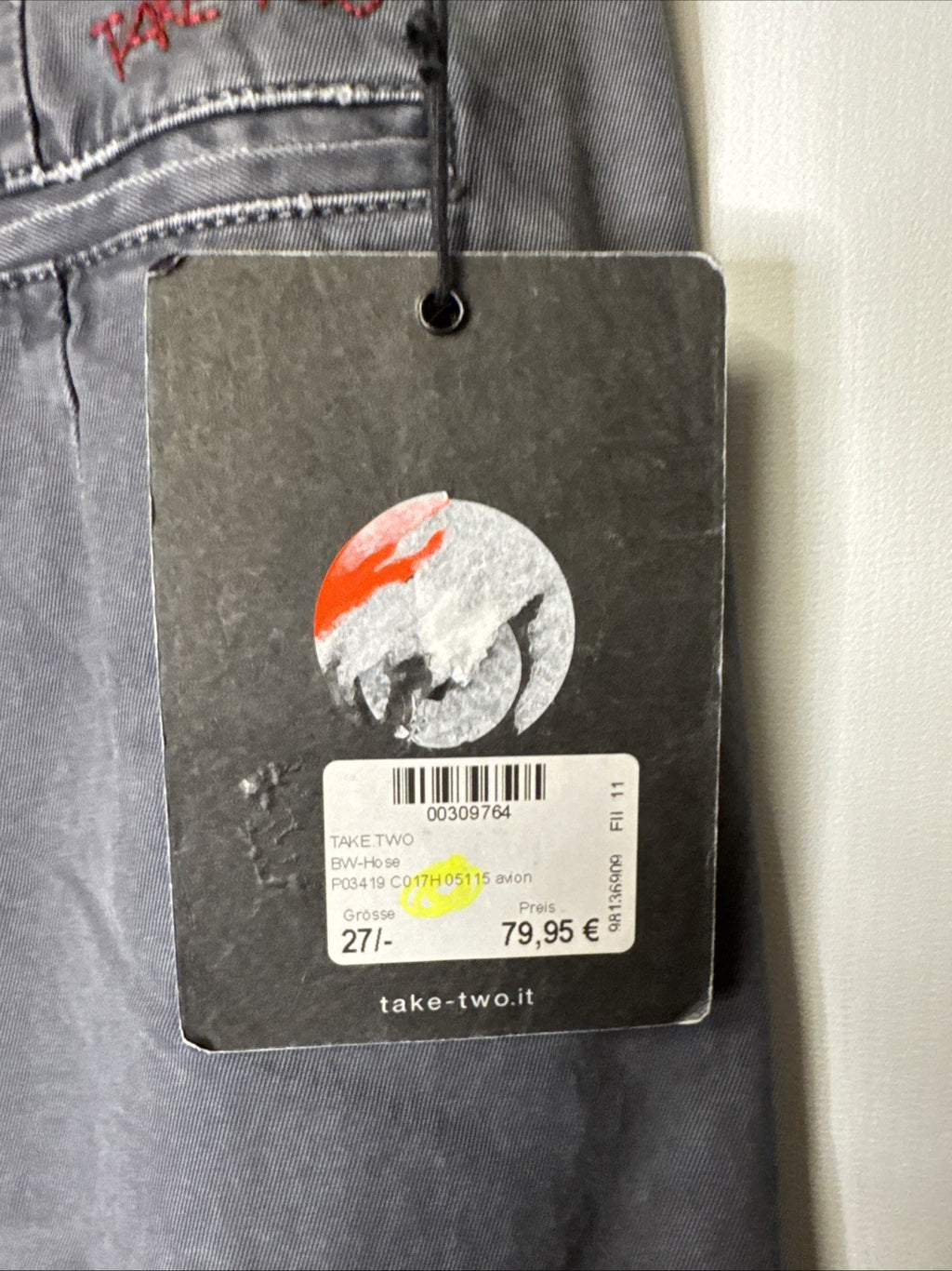 Take Two Damen Jeans Gr. 27 Anthrazit Antifit
