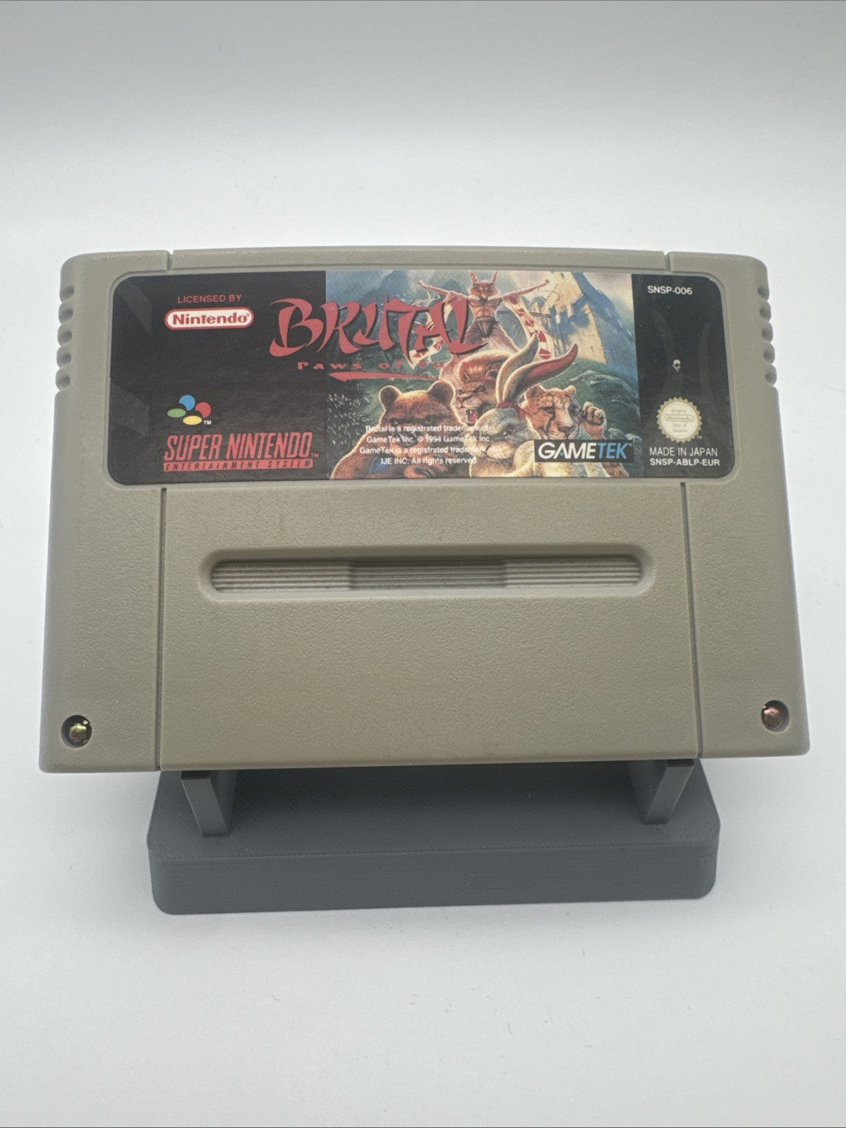 Brutal Paws Of Fury - Snes Super Nintendo - Modul PAL 