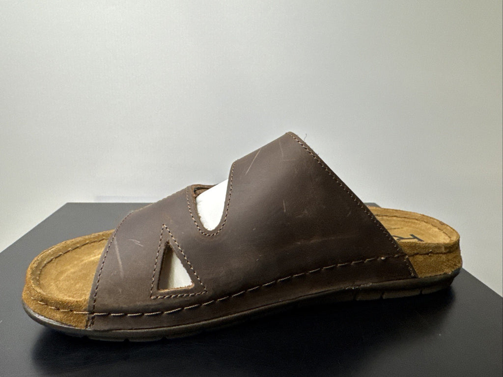 Rohde Herren Pantoletten Gr.40 Hausschuhe Sandale 5914 Mocca