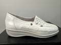 Ara Damenschuh Gr. 4 Halbschuh Weiß Leder Slip On 