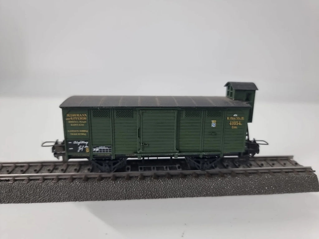 Trix Express 3401 H0 Güterwagen mit Bremserhaus Gm  K.Bay.Sts.B.