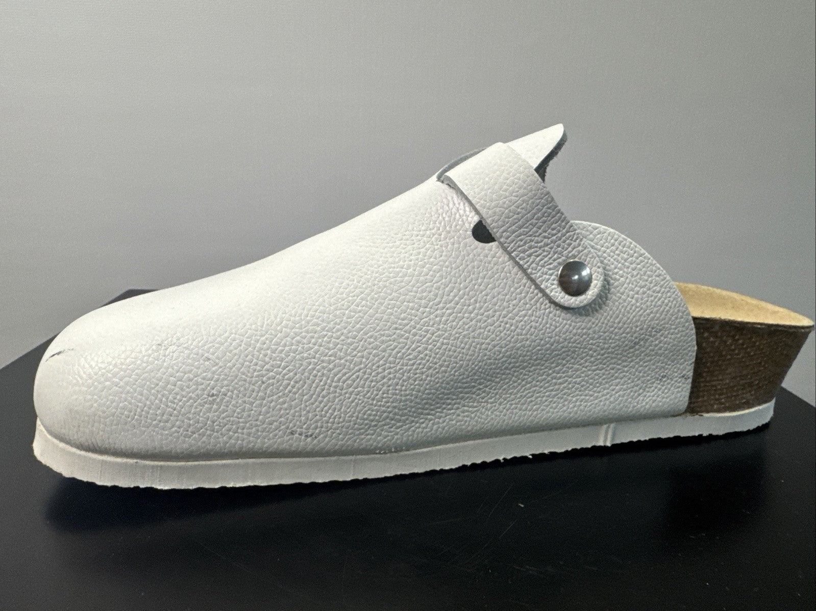 Eichler Pantoffel Gr. 42 Weiß Leder 