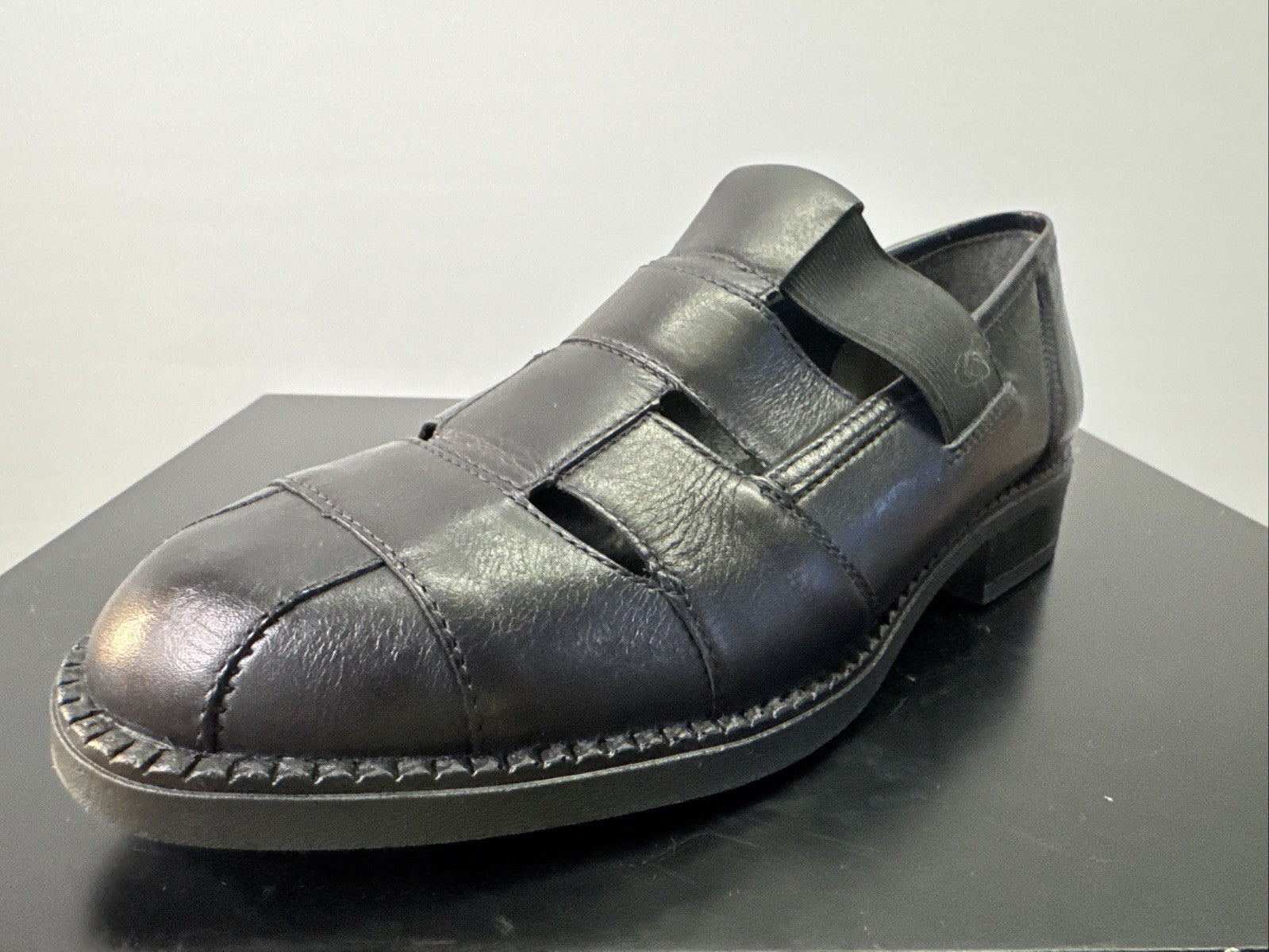 Rieker Halbschuh Gr. 37 Damen Leder Schwarz Slip On 