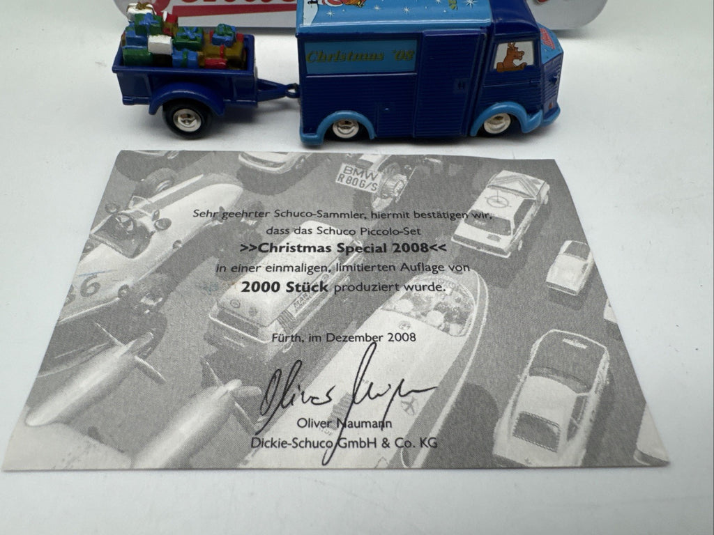 297-04HO - Schuco Piccolo 059249 - Citroèn H Christmas Special ´08 -OVP