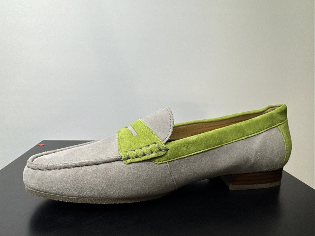Sioux Corbina Slipper Gr. 4 Grau Damenschuhe Leder