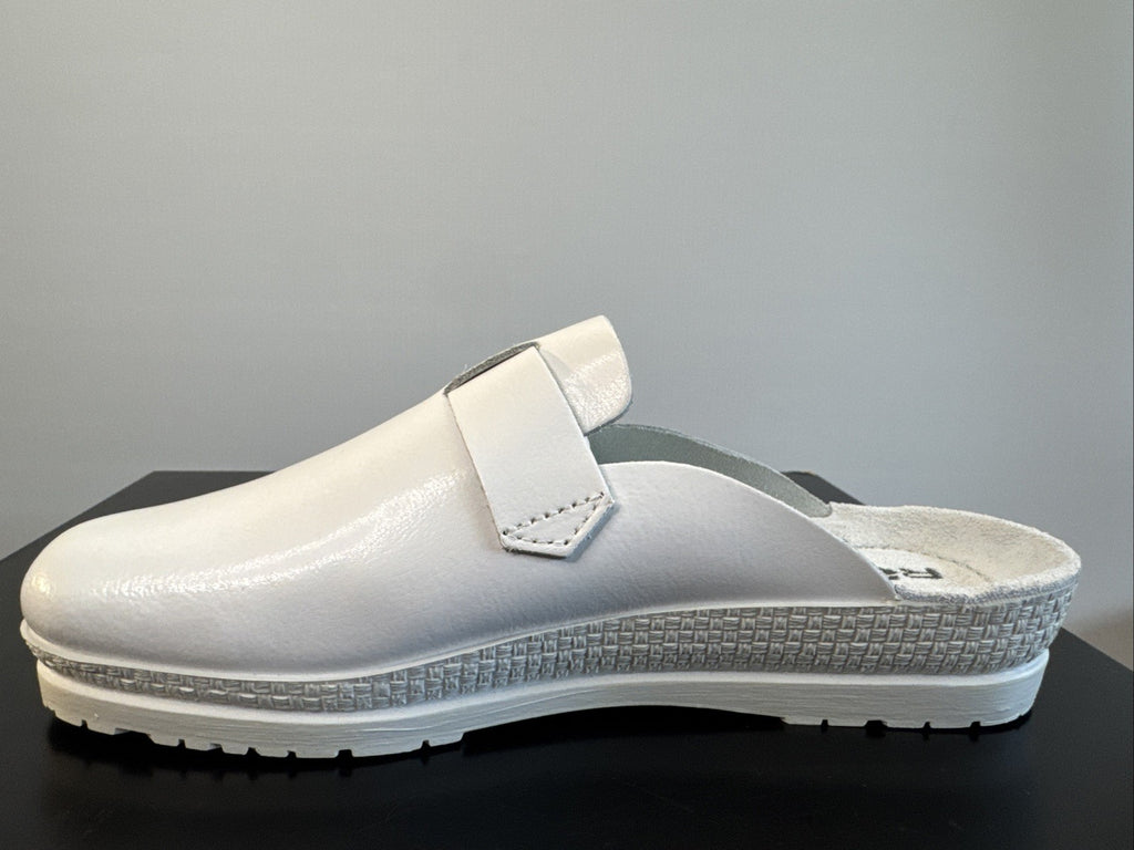 Rohde Herren Pantolette Gr. 45 Weiß Pantoffel Weite G 1511