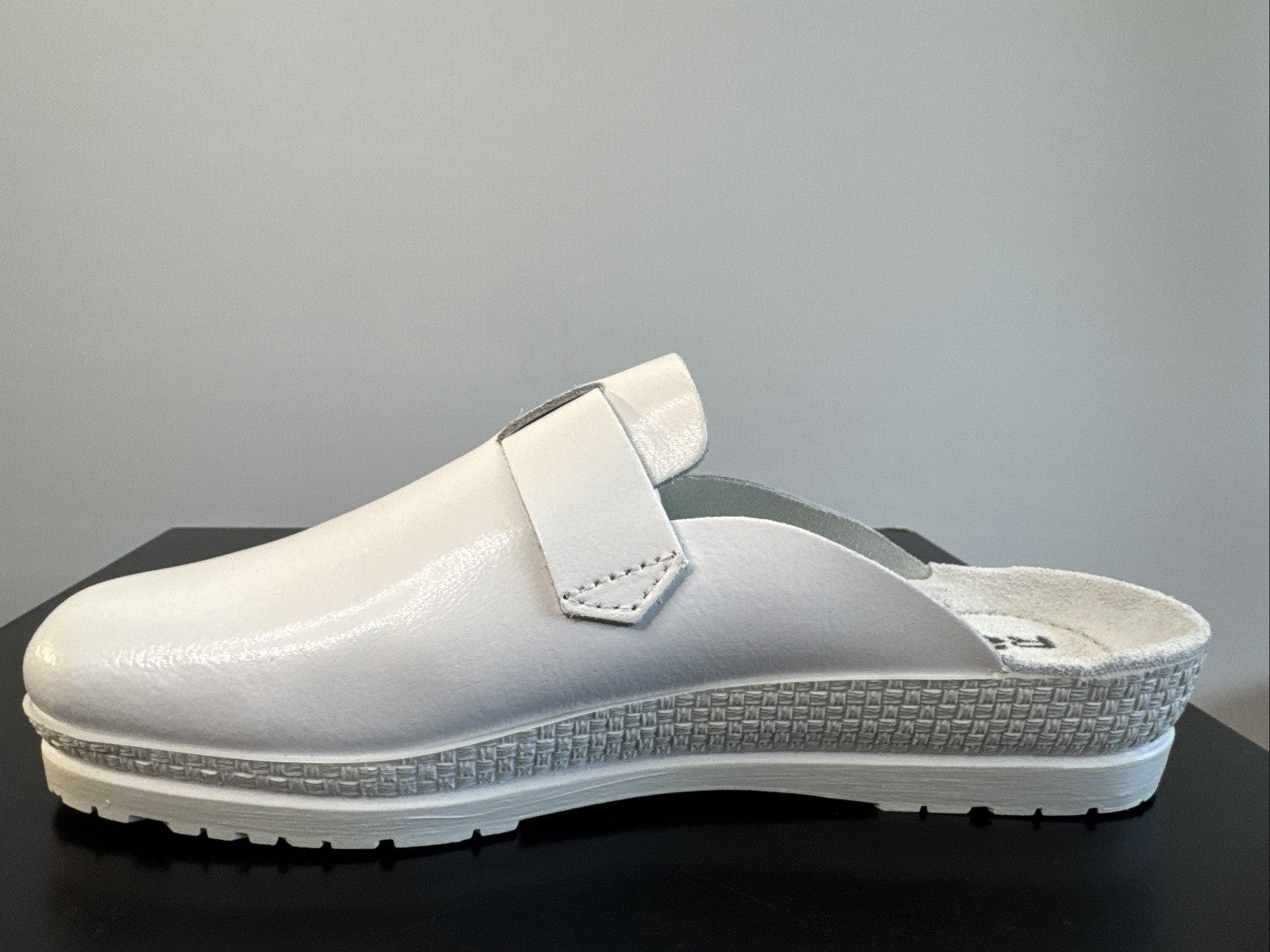 Rohde Herren Pantolette Gr. 45 Weiß Pantoffel Weite G 1511