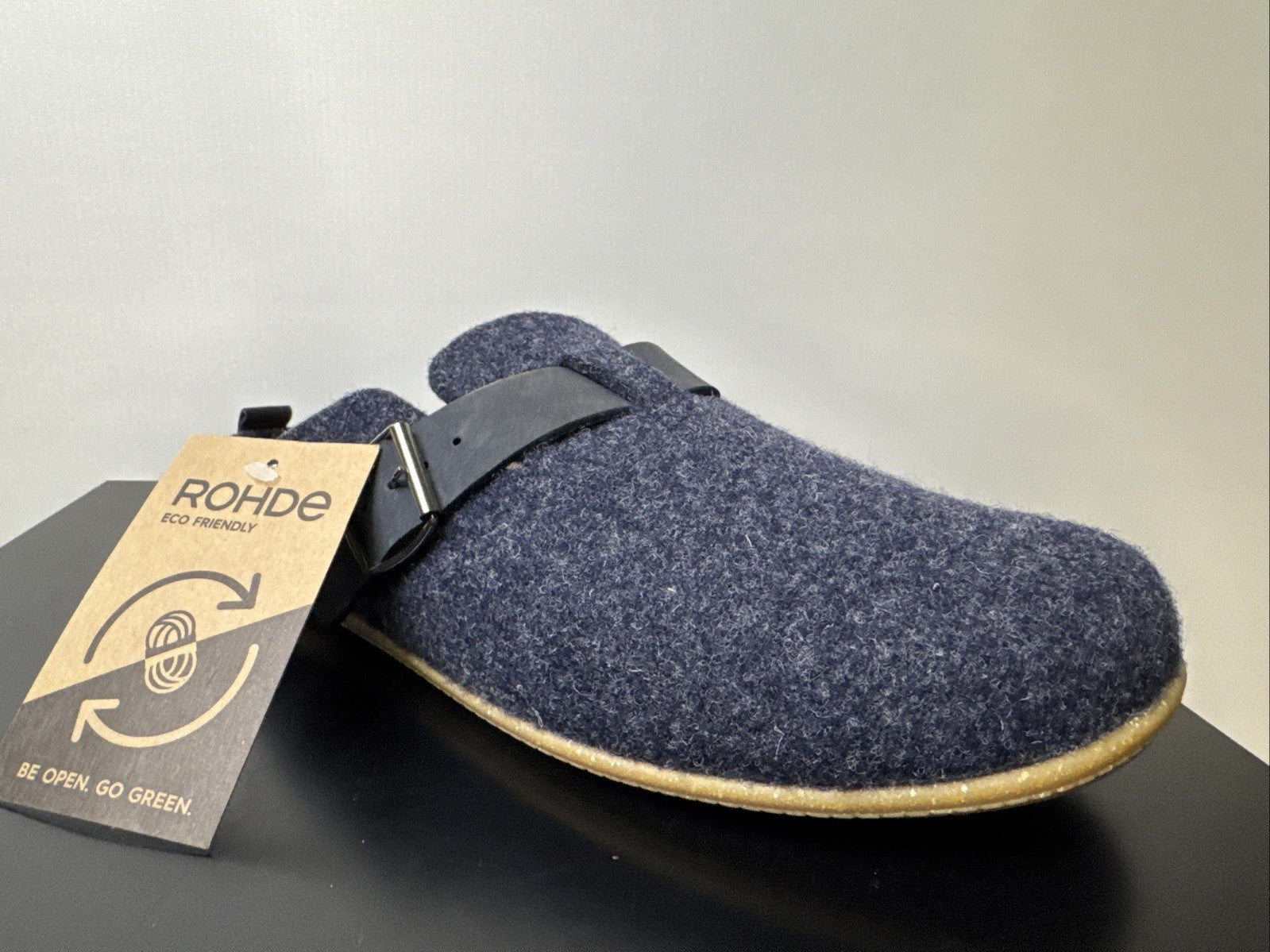 Rohde Herren Filz Pantolette Gr. 40 Ocean Pantoffel 6922