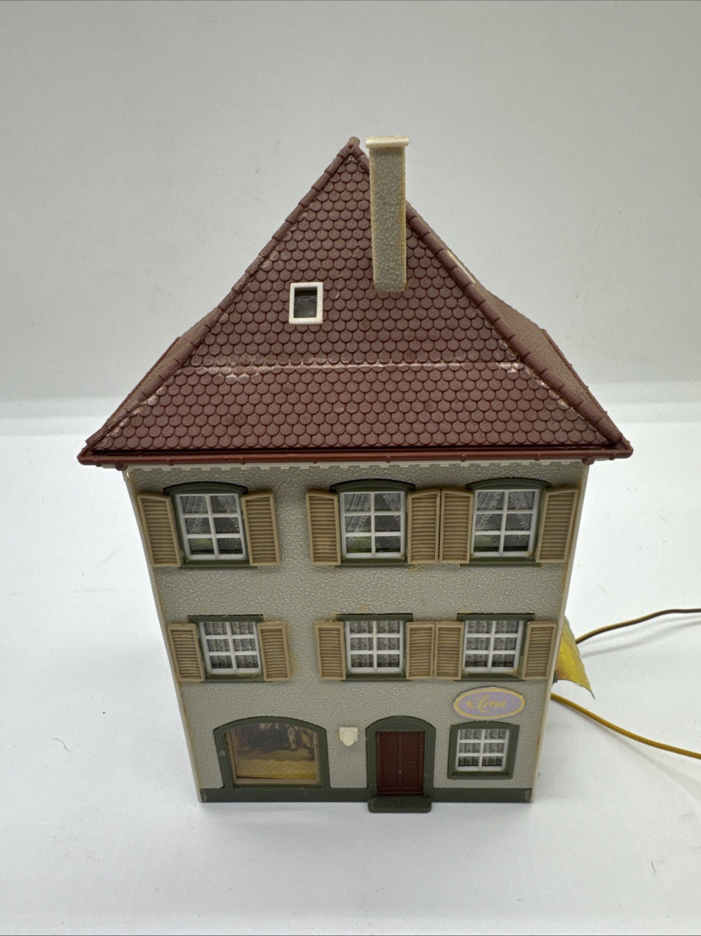 H0 Haus Gebaut Beleuchtet