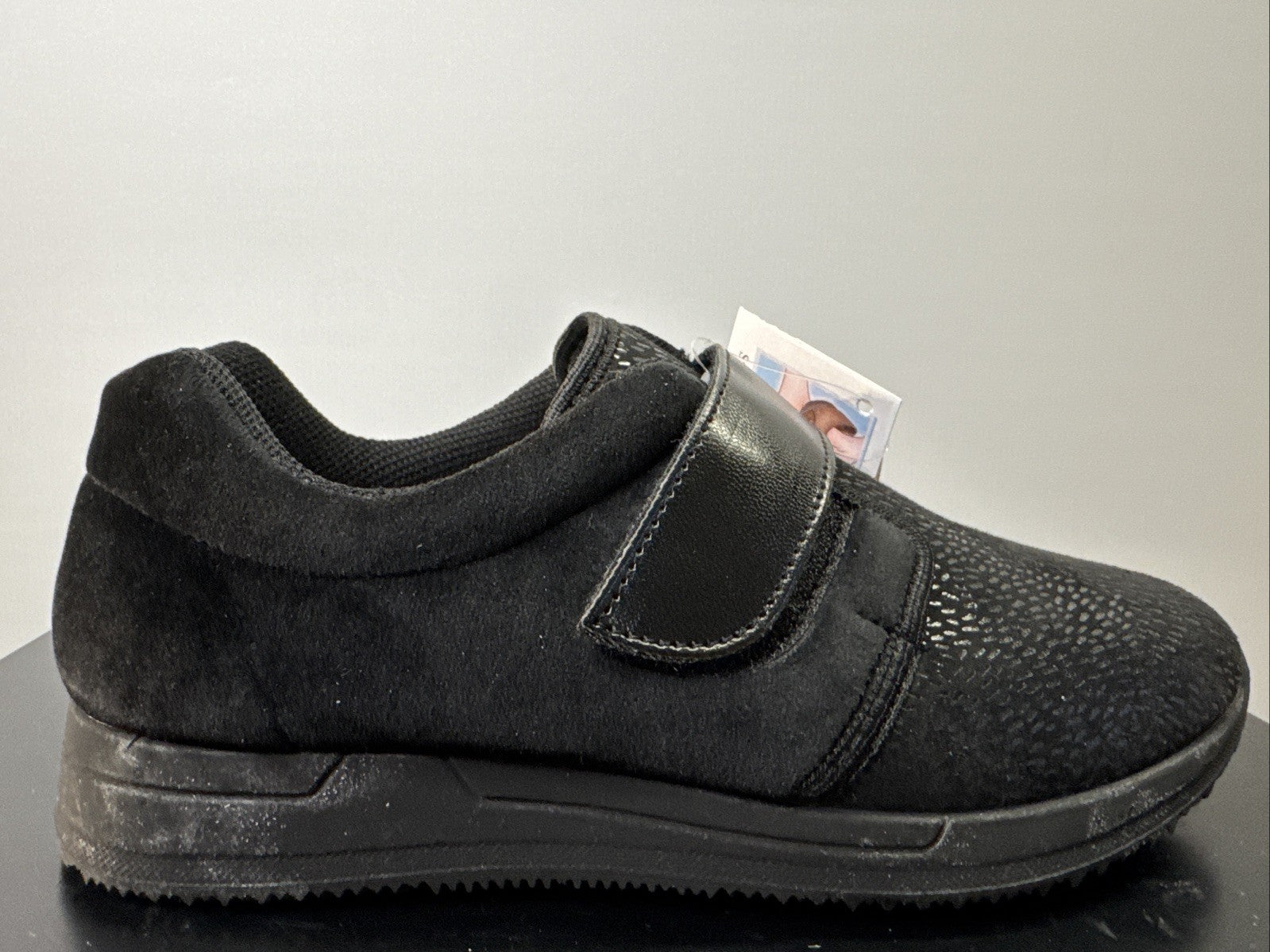 Fischer Markenschuh Gr. 39 Damen Halbschuh Schwarz Leder