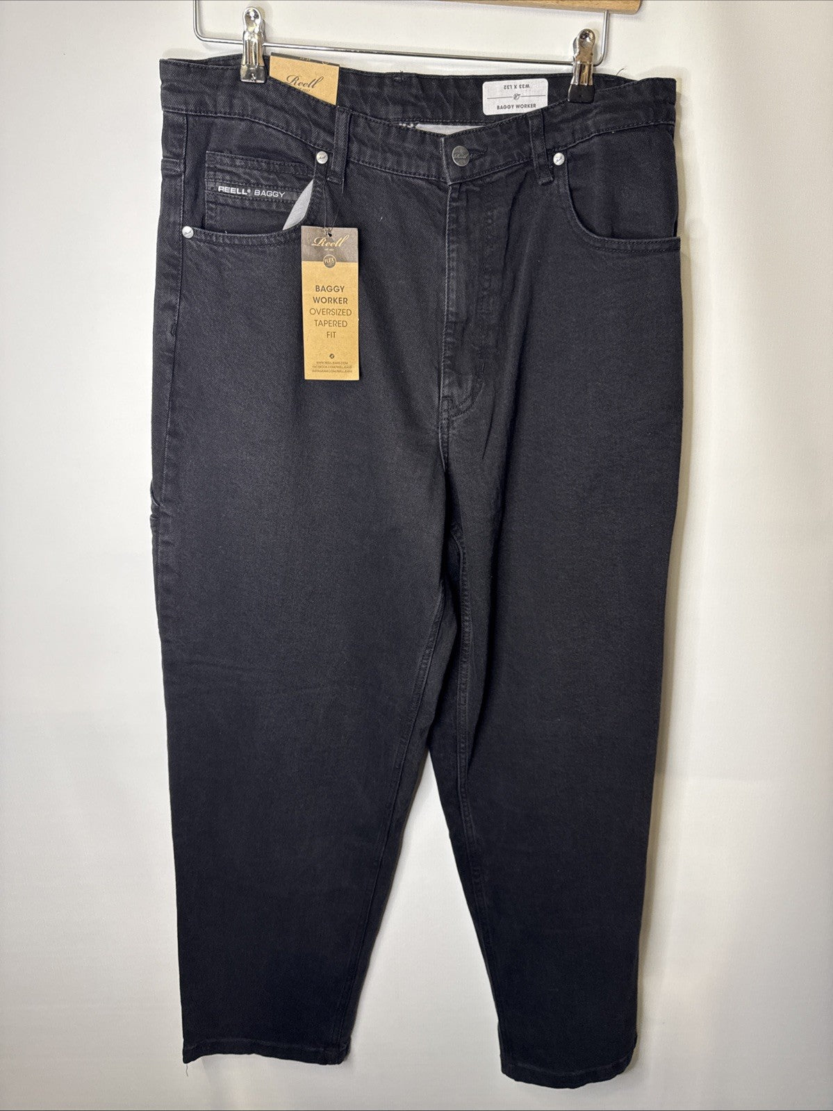 Reell Herren Baggy Worker Gr. W33 L32 Oversized Tapered Fit