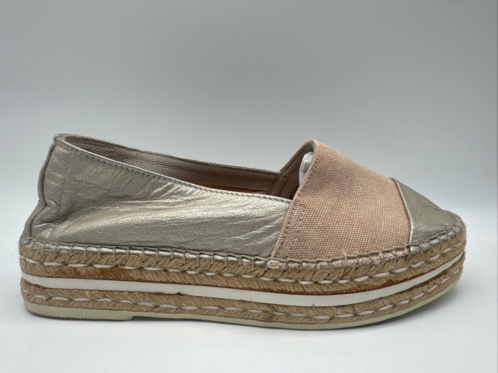 Videoretta Damenschuh Gr. 37 Leder Silber 