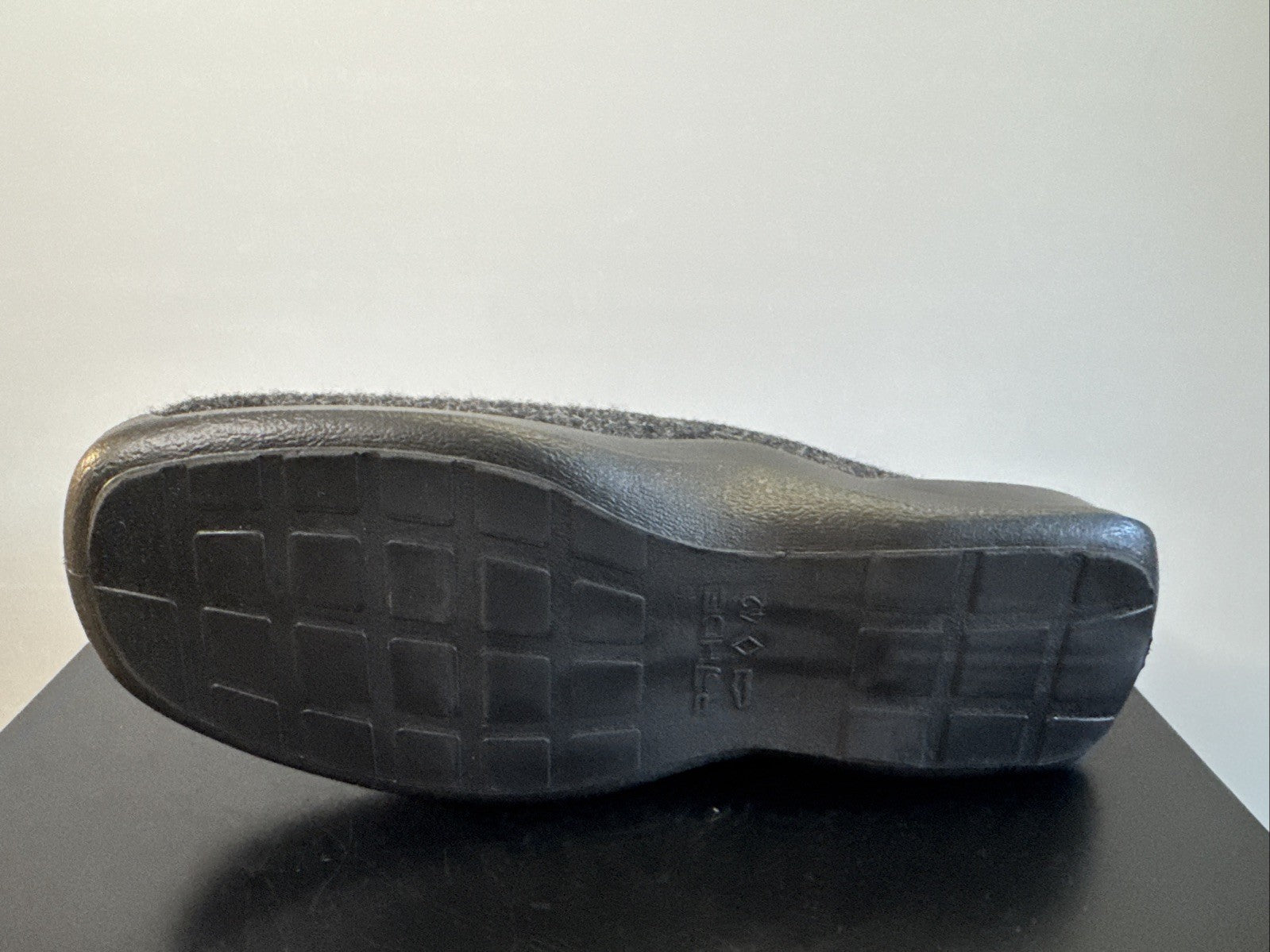 Rohde Herren Filz Pantolette Gr. 42 Anthrazit Pantoffel Weite G 2731