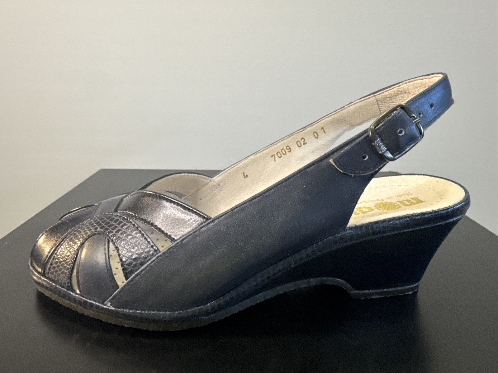 Rohde Sandale Gr. 4 Leder Blau