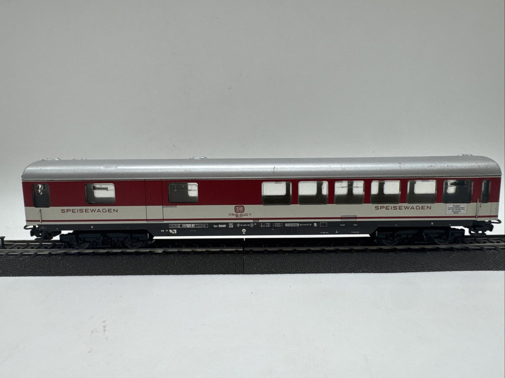 Märklin H0 Speisewagen DB 51 80 88-80 233-6 rot beige Beleuchtet #372