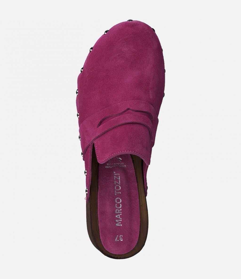 Marco Tozzi Damen Cloqs Pantolette Gr. 39 Fuxia