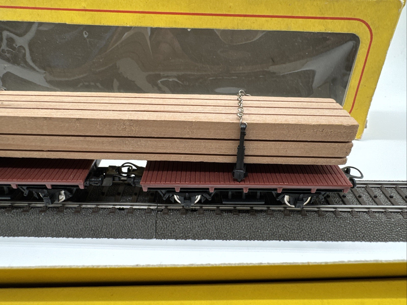 Lima 9038, Drehschemel-Langholztransportwagen, OVP