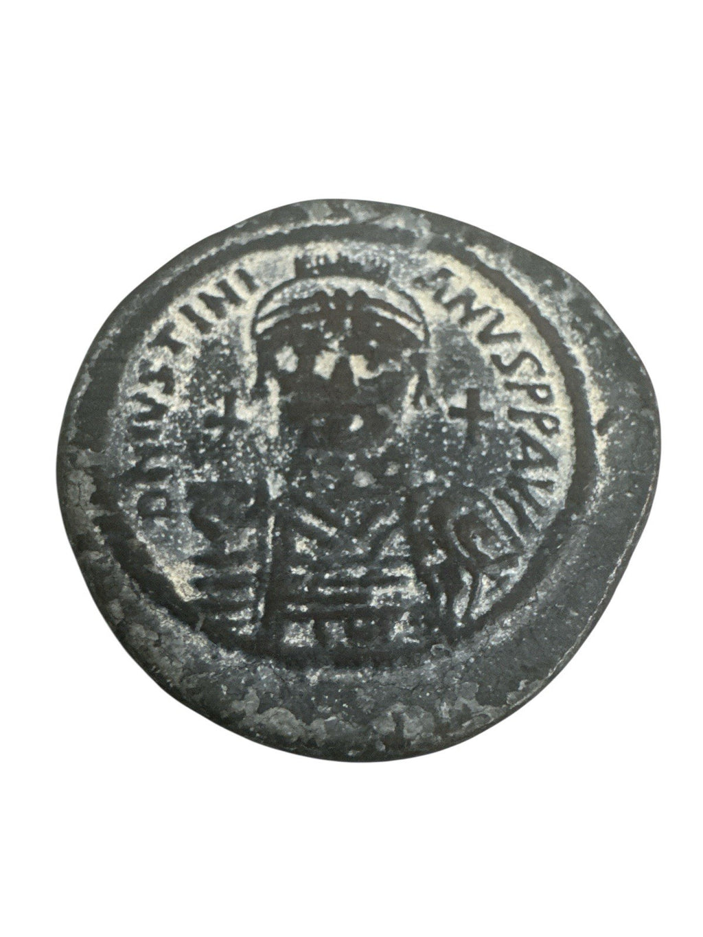 Byzanz / Byzantine 40 Nummi Kursmünze Justinian I 546-551 p220 ss-vzgl.