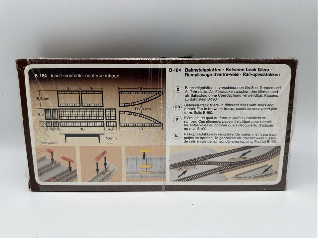 Faller B-184 Bahnsteigplatten Neu Noch Original Verpackt OVP 