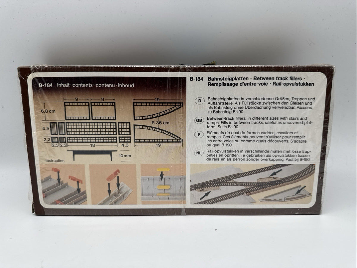 Faller B-184 Bahnsteigplatten Neu Noch Original Verpackt OVP 