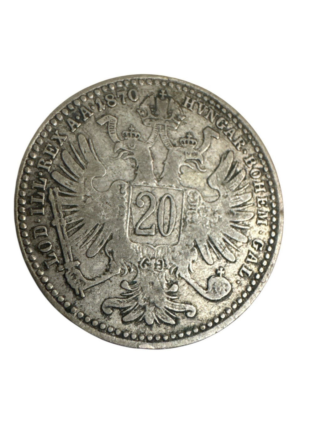 Österreich. 20 Kreuzer 1870.