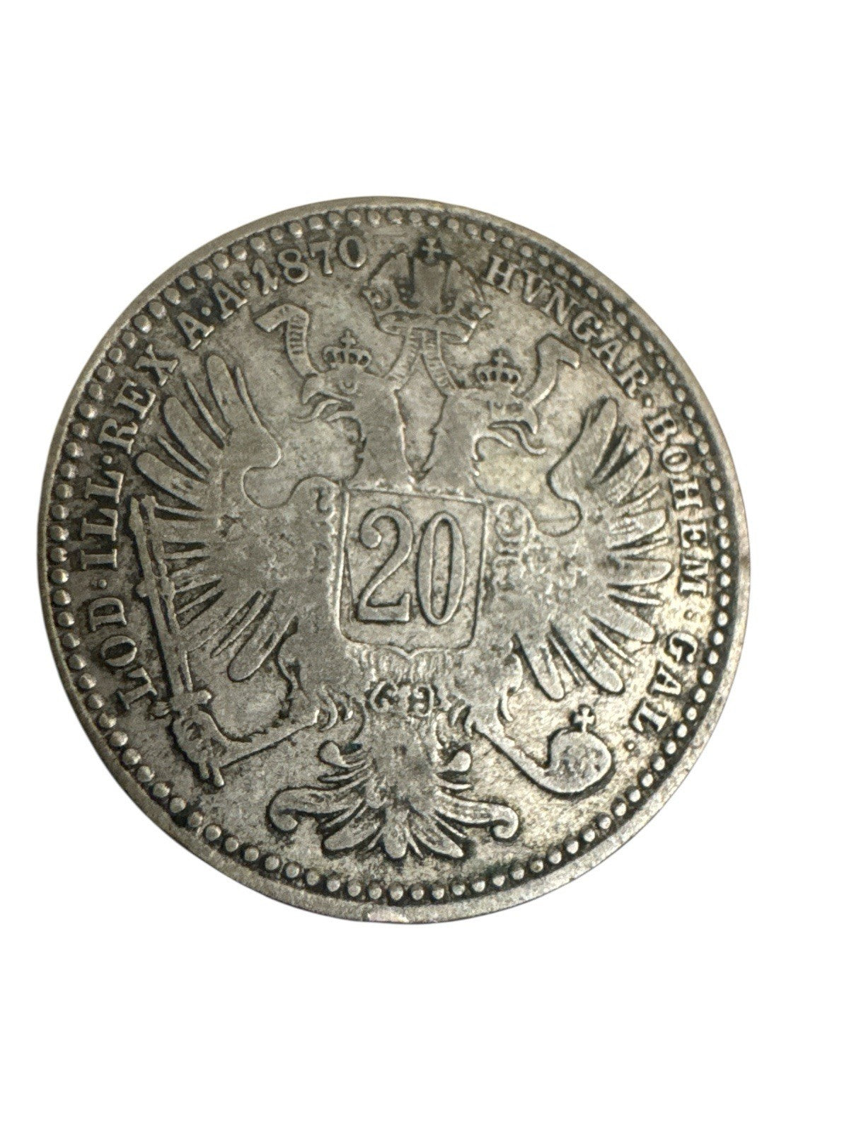 Österreich. 20 Kreuzer 1870.