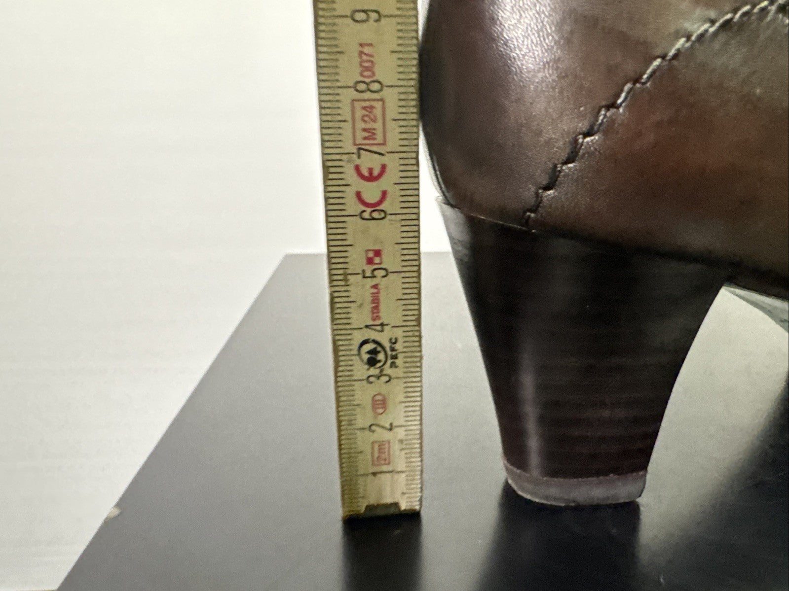 Jana Pumps  Gr. 6,5 Leder Braun Damen Absatzschuh