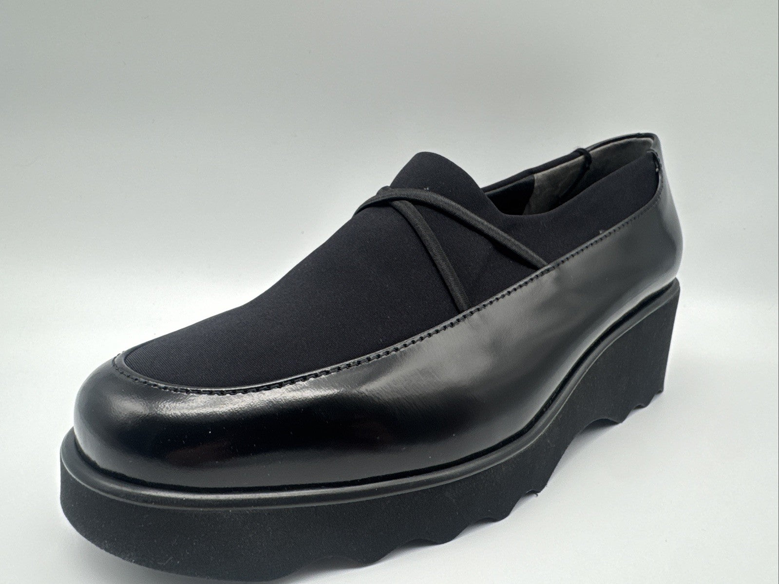 Gabor Damen Halbschuh Gr. 37 Leder Loafer Schwarz 