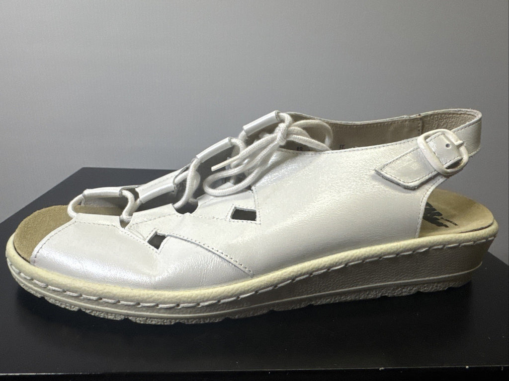 Helix Damenschuh Gr. 42 Sandale Weiß
