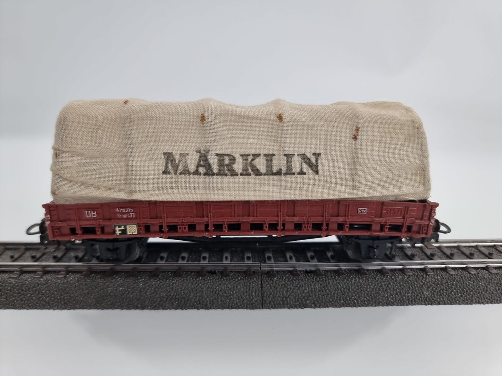 Märklin H0 4607 Güterwagen Rungenwagen 476315 Rmms33 Mit Märklin Stoffbezug