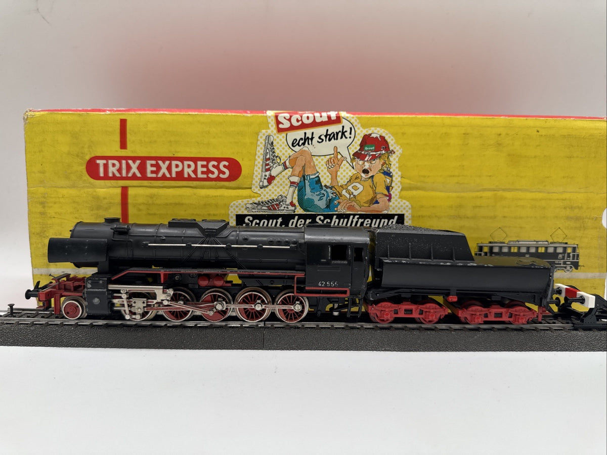 Trix Express 2215 Dampflok Schlepptenderlok BR 42 555 der DB in OVP Getestet