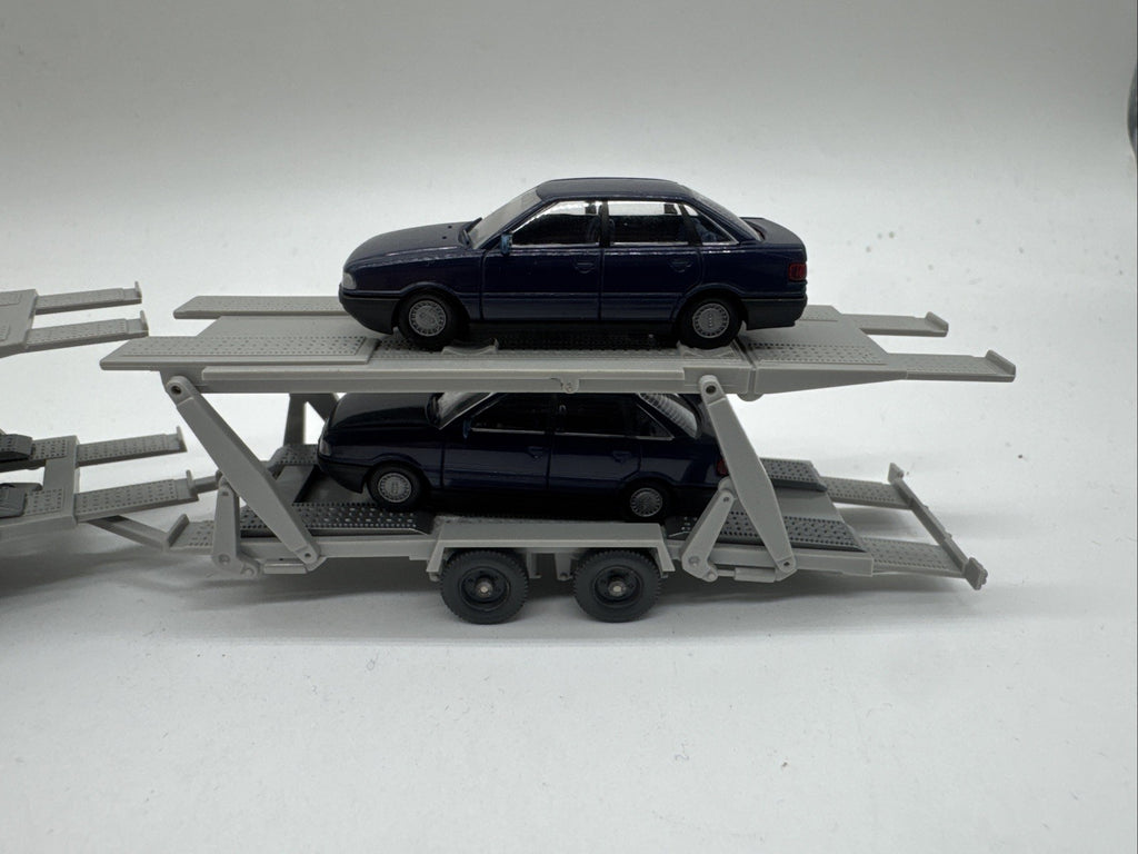 WIKING Modell 58027 Mercedes-Benz 1622 Autotransporter, rot-grau, 1:87