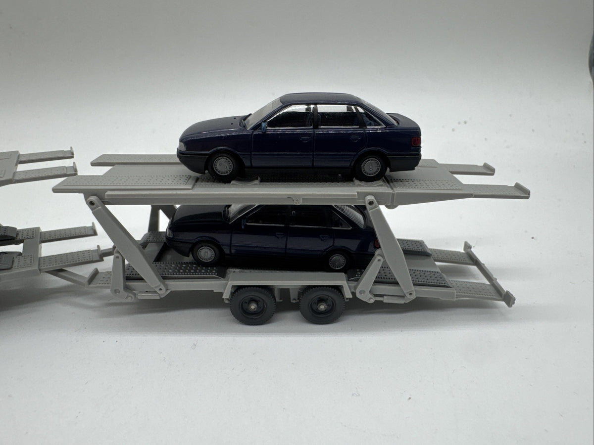 WIKING Modell 58027 Mercedes-Benz 1622 Autotransporter, rot-grau, 1:87