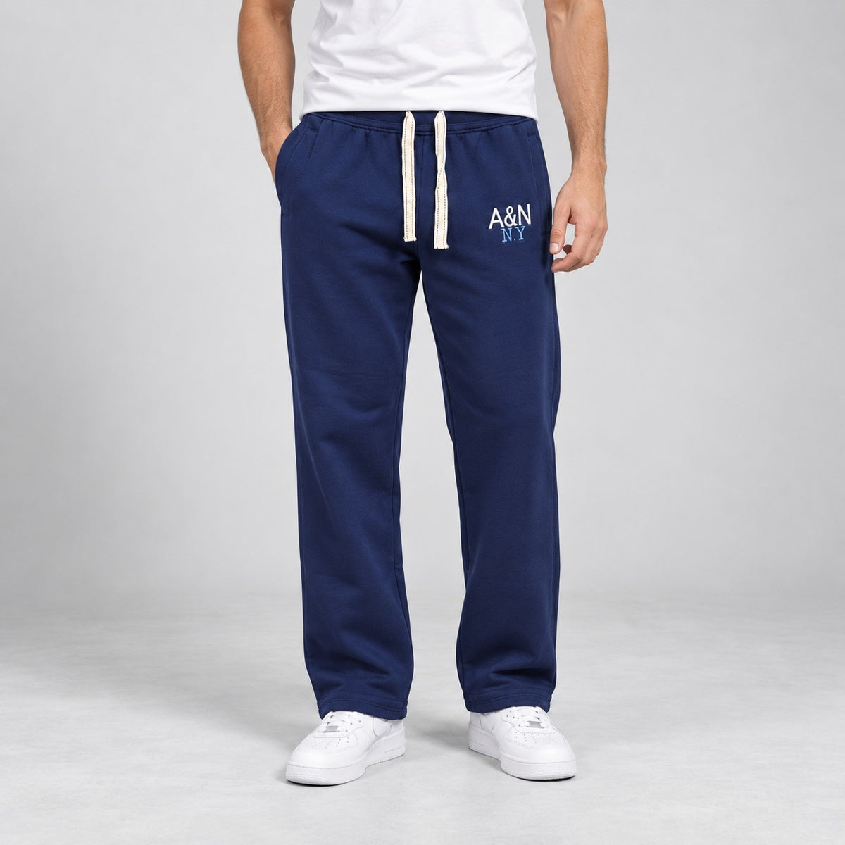Jogginghose, Gr. M, Blau, Kordelzug, elastischen Bund