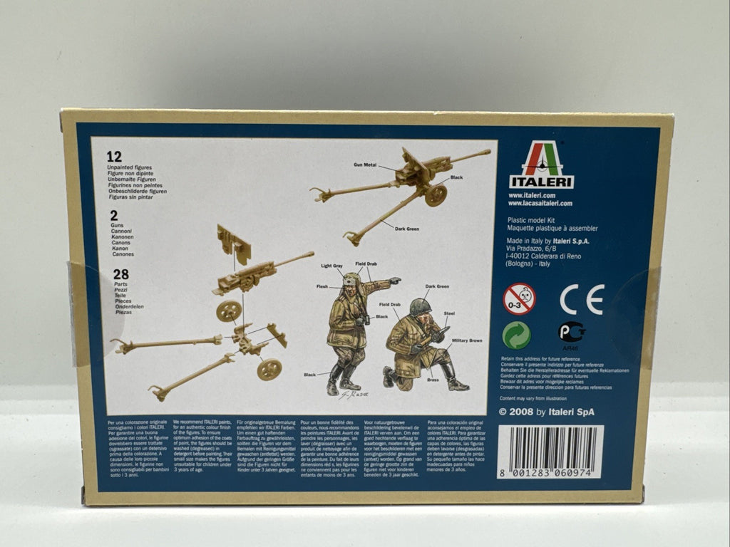 Italeri 1/72 6097 ZIS 3 AT Gun with Servants WW2 Military Plastic Model Kit
