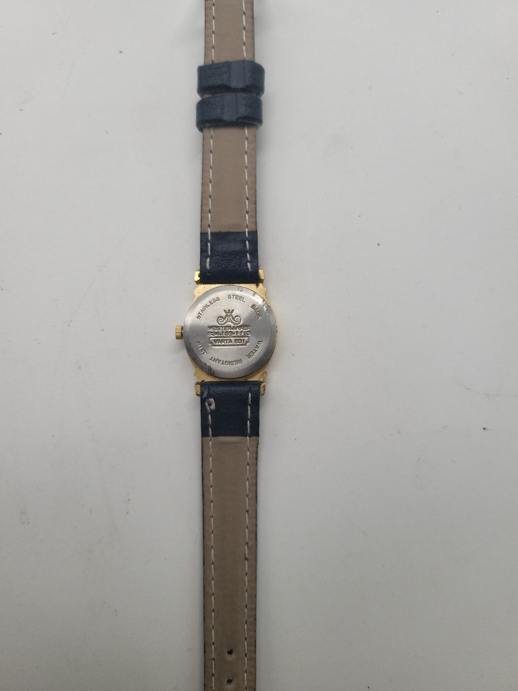 Meister Anker  Damenuhr Quartz – Goldfarben – Lederarmband