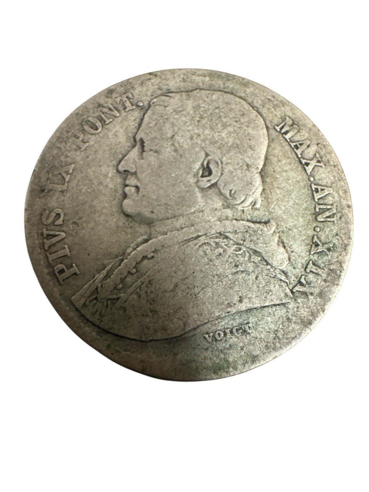 [#1210968] Italien Staaten, PAPAL STATES, Pius IX, 20 Baiocchi, 1865, Rome, Silb