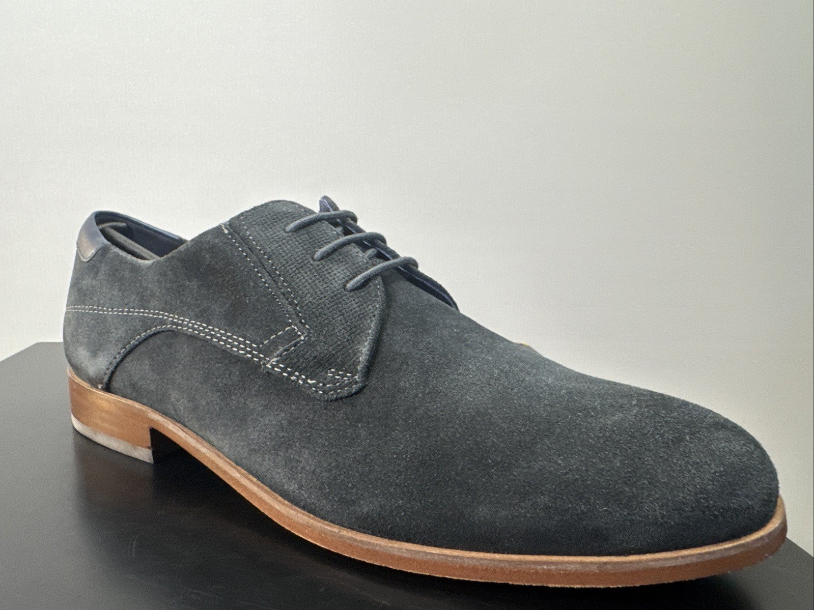 Jaromir-703 Business Schuh by SIOUX Schnürschuhe Derbys Piombo Blau Gr. 39,5 6,5