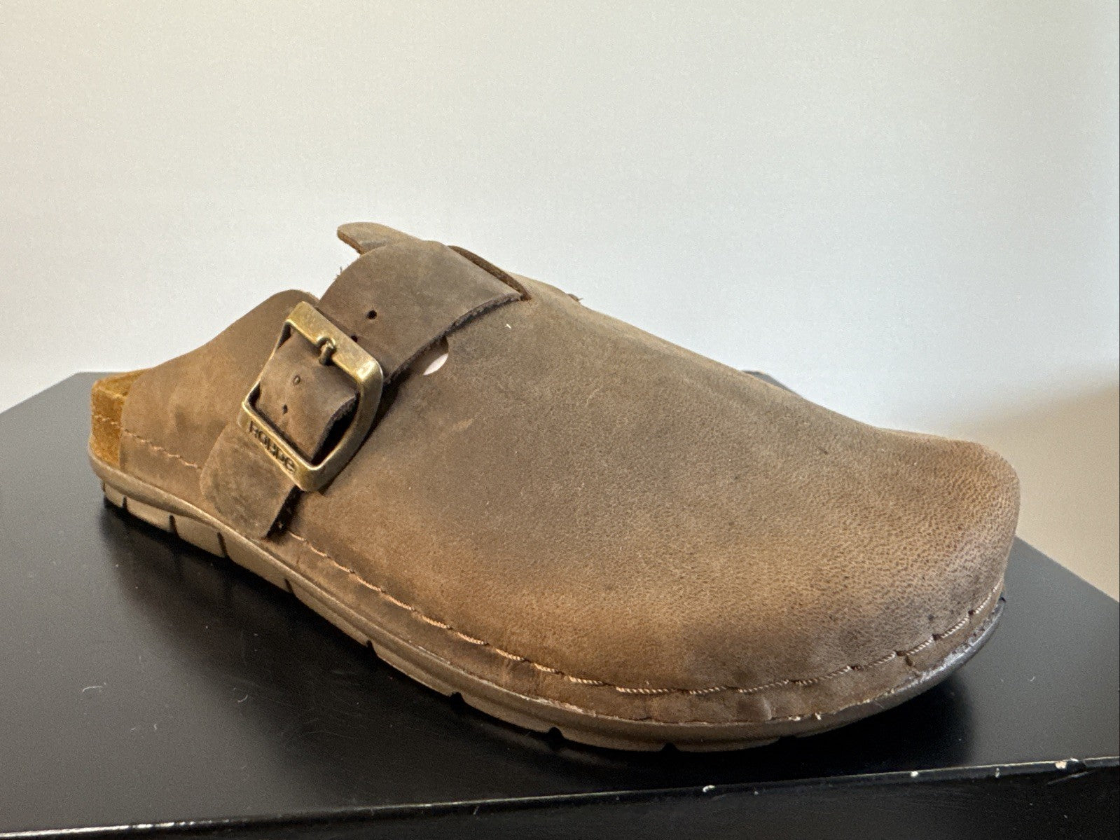 Rohde Herren Pantolette Gr. 39 Mocca Nebuk Pantoffel  Schuhweite G 6743