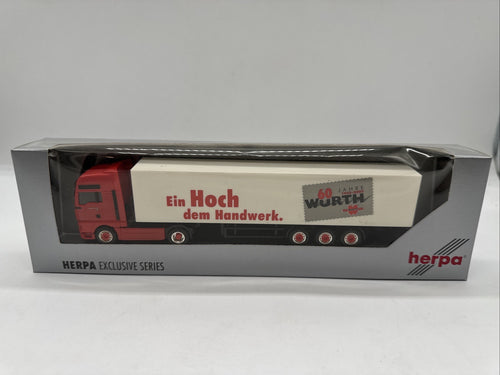 1/87 Herpa MAN TGA XXL Würth Koffer Sattelzug Neuwertig